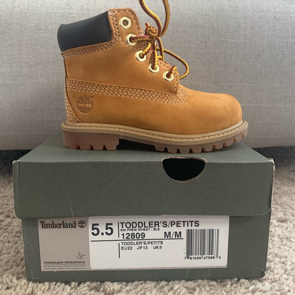 Never worn Toddler Timberland Boots Size 5.5